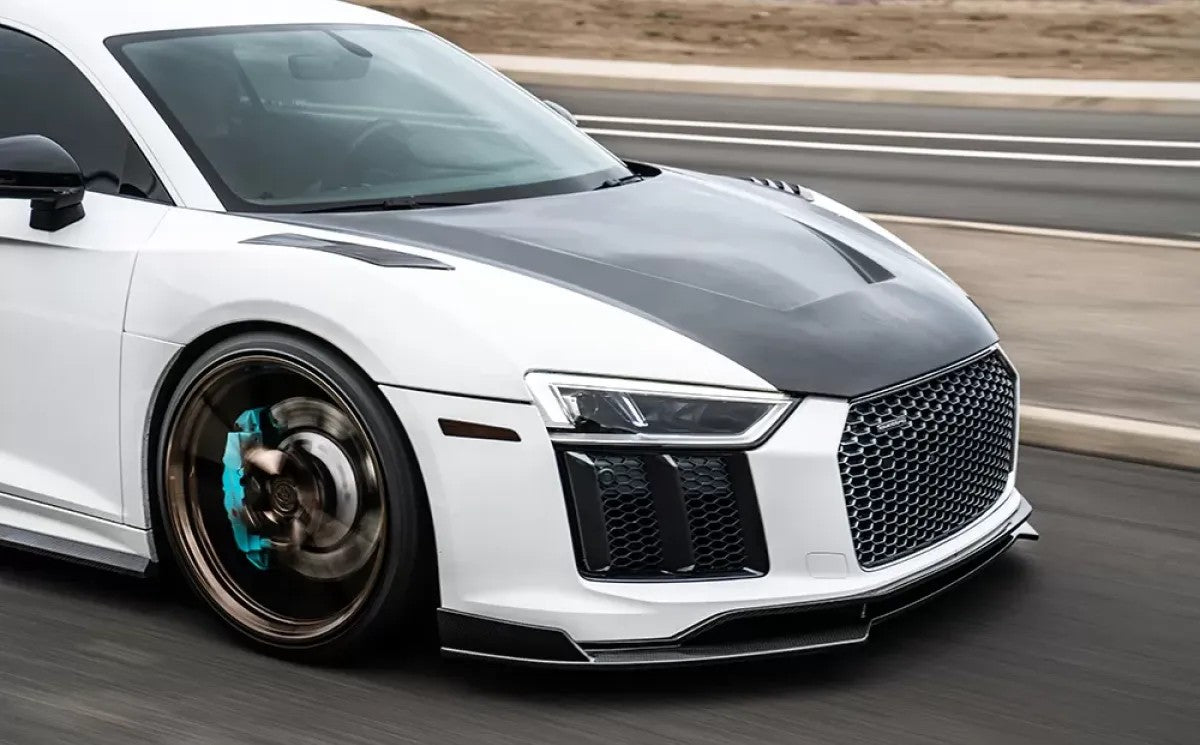 1016 Industries 2x2 Carbon Fiber Race Hood Audi R8 2017+