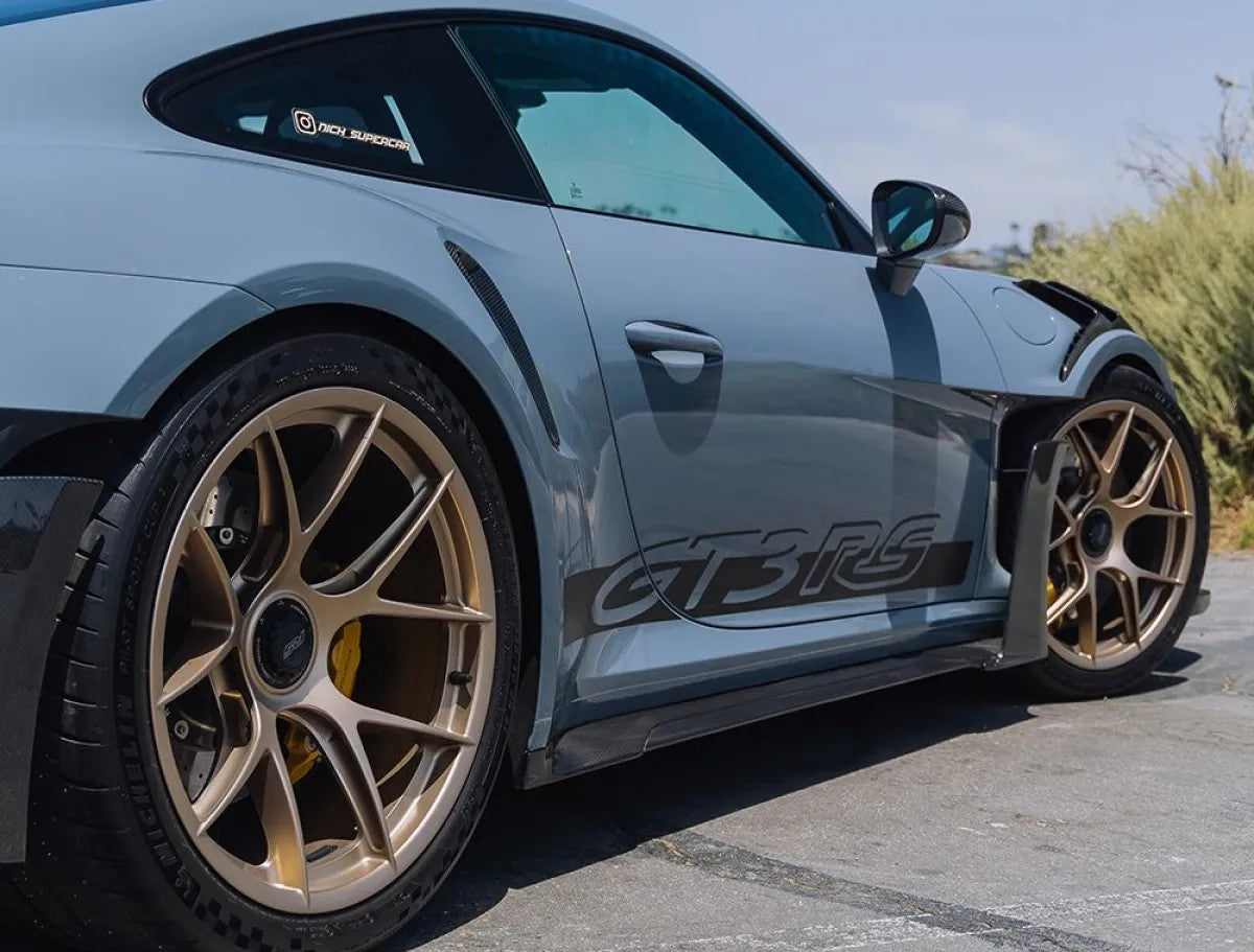 1016 Industries Carbon Fiber Side Skirts w/ Uprights Porsche 992 GT3 RS 2022+