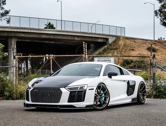 1016 Industries 2x2 Carbon Fiber Race Hood Audi R8 2017+