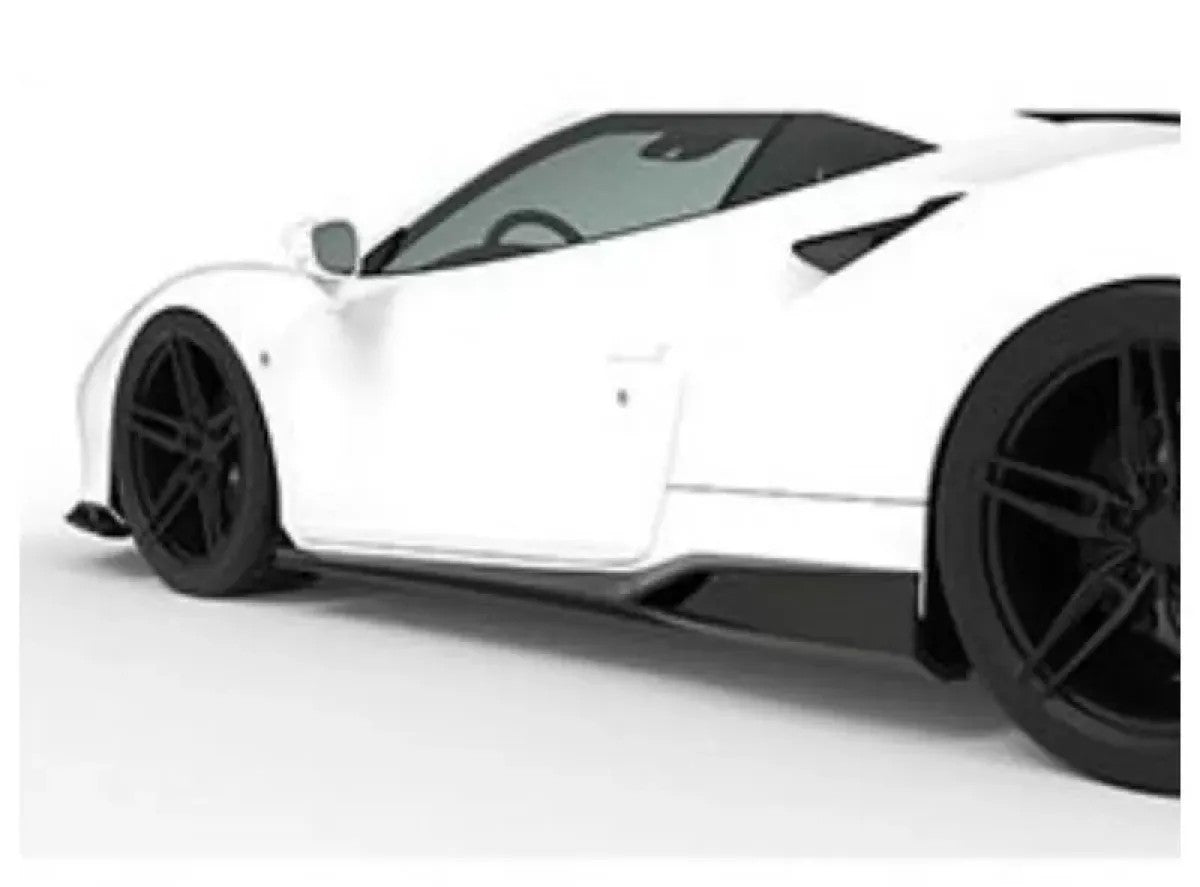 1016 Industries Aero Side Skirts Carbon Fiber Ferrari F8 Tributo 2020-2021