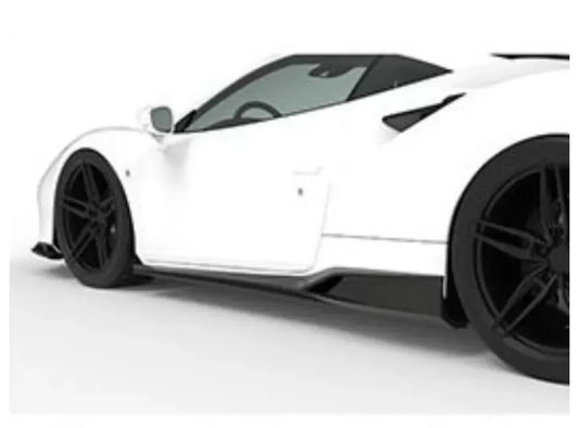 1016 Industries Aero Side Skirts Carbon Fiber Ferrari F8 Tributo 2020-2021