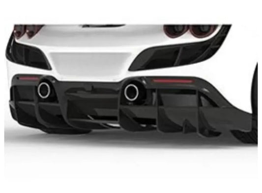 1016 Industries Aero Rear Diffuser Set Carbon Fiber Ferrari F8 Tributo 2020-2021