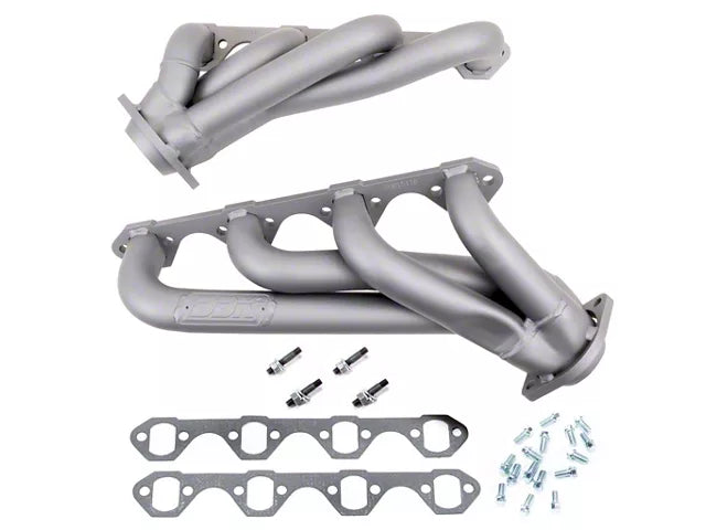 BBK 1-5/8-Inch Shorty Headers; Titanium Ceramic (79-93 Mustang w/ 351 Engine Swap)