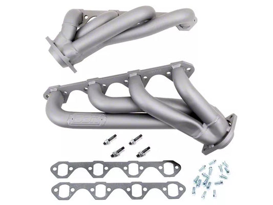 BBK 1-5/8-Inch Shorty Headers; Titanium Ceramic (79-93 Mustang w/ 351 Engine Swap)