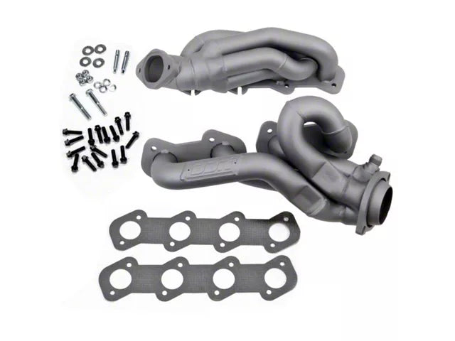 BBK 1-5/8-Inch Tuned Length Shorty Headers; Titanium Ceramic (96-04 Mustang GT)